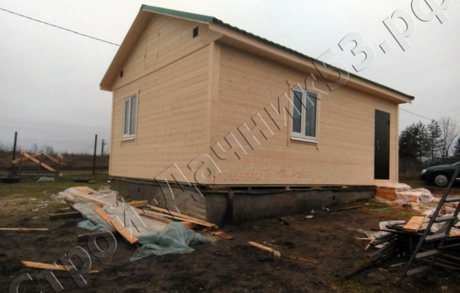 2 Каркасно-щитовой дом 7×5, 35 м², Псковская область, деревня Палкино (6)